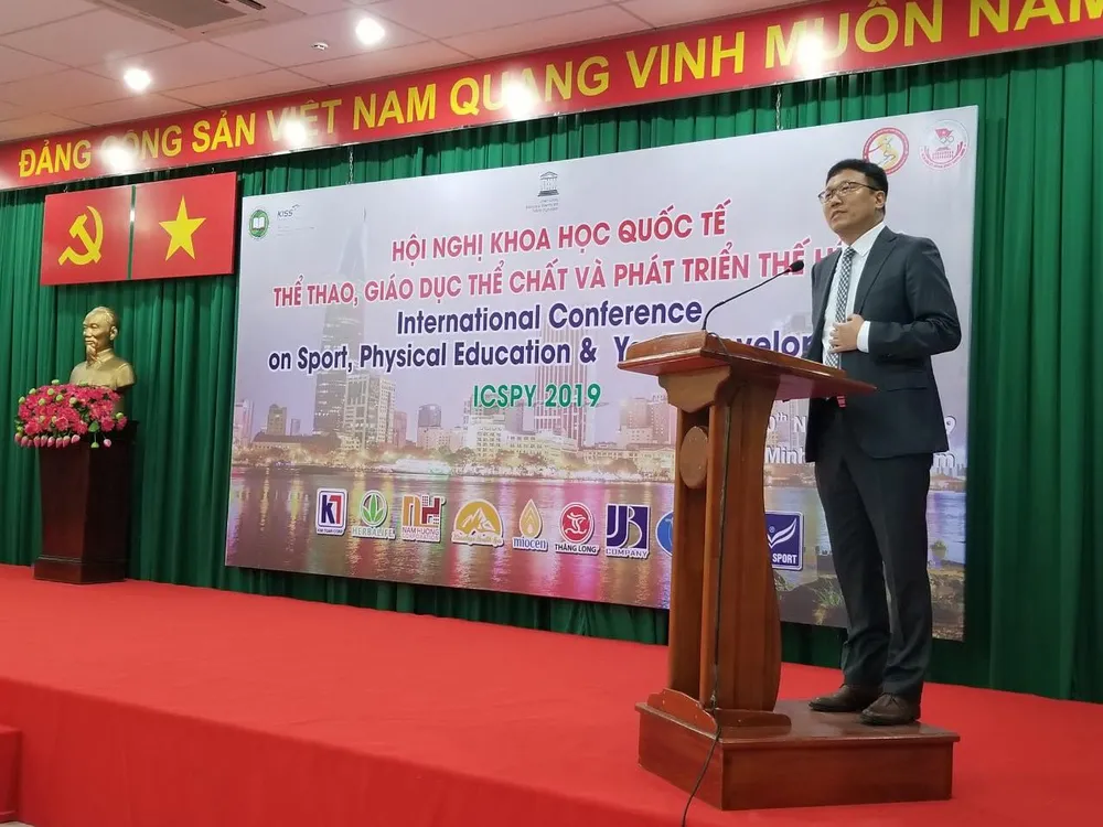 Đại học TDTT TPHCM khai mạc hội nghị 'Thể thao, Giáo dục thể chất và Phát triển thế hệ trẻ' năm 2019 ảnh 2