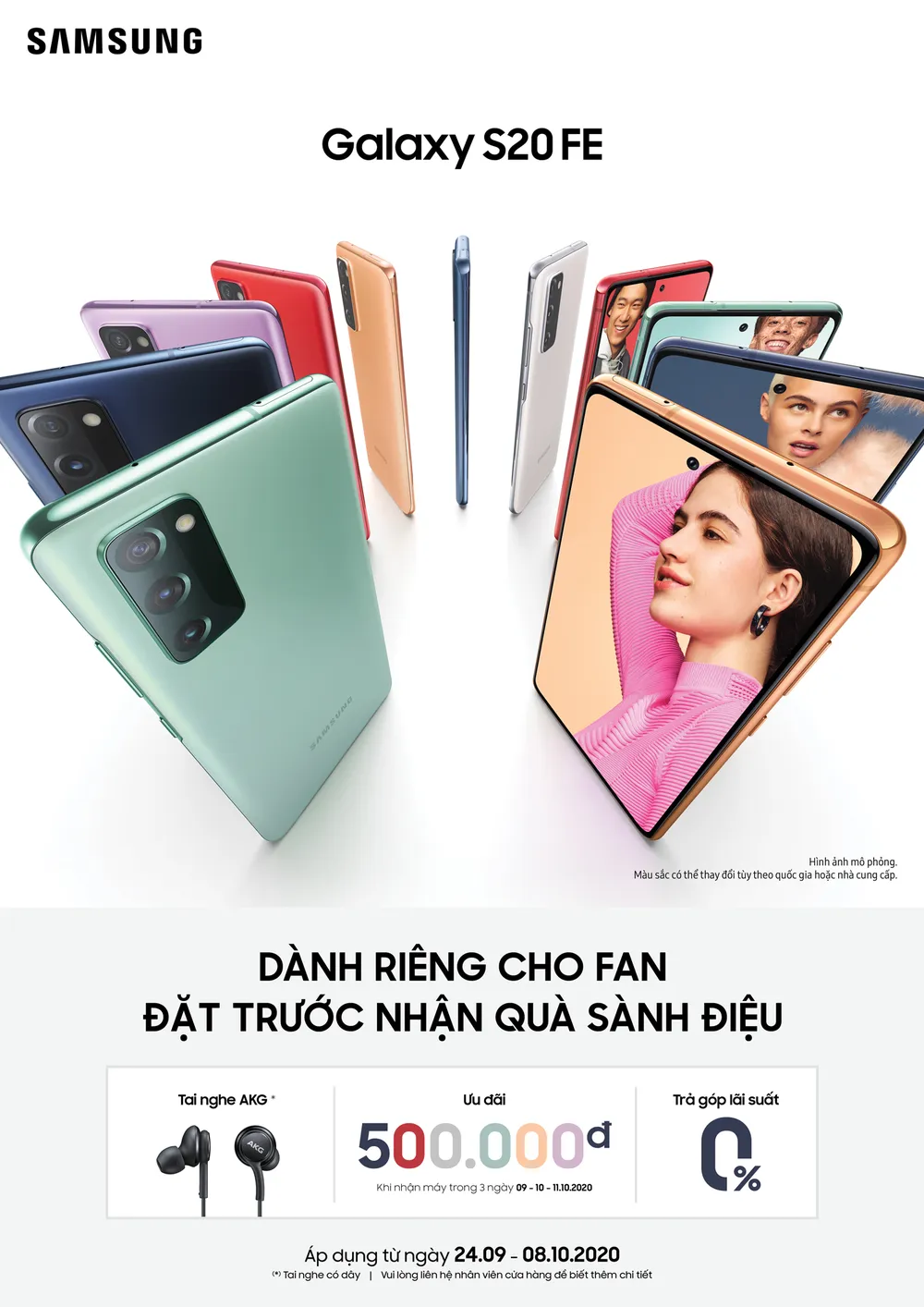 Galaxy S20 FE - cao cấp giá mềm