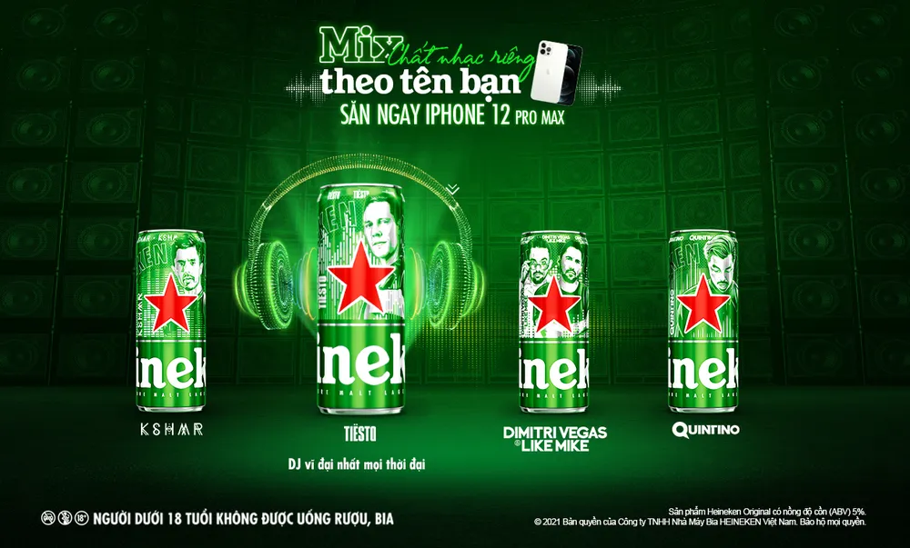 Phiên bản Heineken x Top DJs mang âm nhạc điện tử độc đáo đến người tiêu dùng Việt Nam