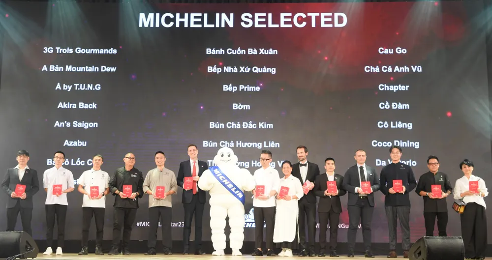 103 nhà hàng được vinh danh và 4 nhà hàng nhận Sao MICHELIN