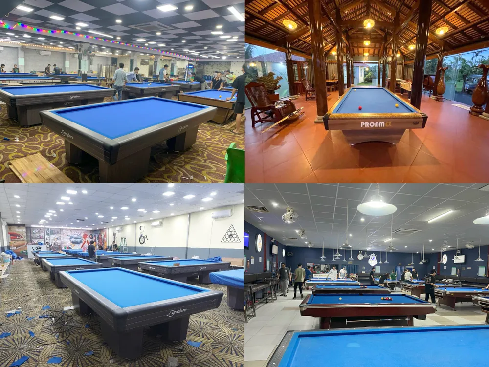 Các khách hành sử dụng sản phẩm của Billiards Hoàng Dũng