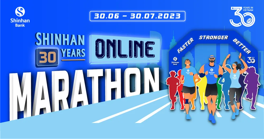 Ngân hàng Shinhan Việt Nam tổ chức giải chạy online marathon chào mừng kỷ niệm 30 năm có mặt tại Việt Nam