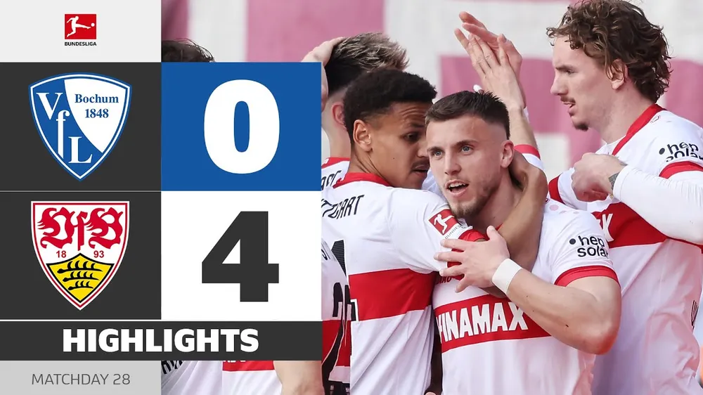 VfL Bochum vs Stuttgart 0-4: Jeff Chabot sớm khai bàn, Ermedin Demirovic tỏa sáng cú hattrick, bỏ túi gọn gàng chiến thắng, Bochum chìm sâu đáy bảng Bundesliga