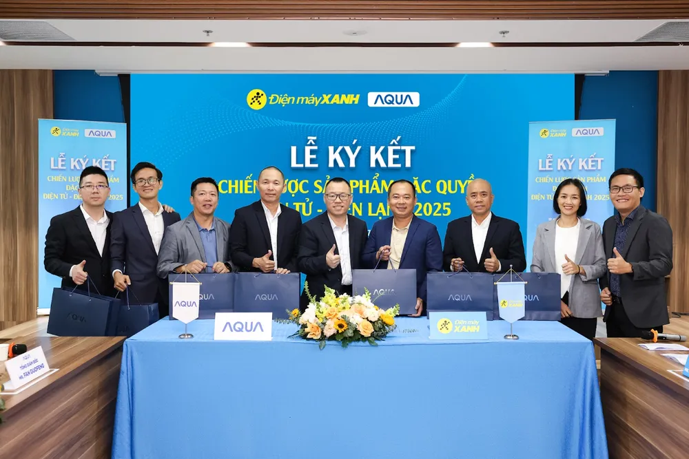 Hợp tác giữa Điện Máy Xanh và Aqua giúp người tiêu dùng có nhiều lựa chọn đa dạng với sản phẩm đặc quyền
