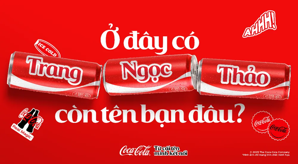 Coca-Cola tái khởi động chiến dịch mang tính biểu tượng “Share A Coke” với thông điệp “Từ Cái Tên, Mình Kết Nối”