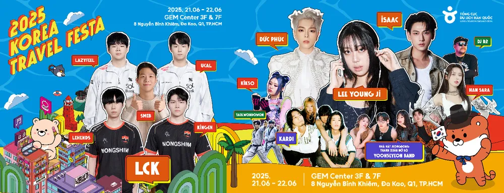 Tổng cục Du lịch Hàn Quốc tổ chức Lễ hội Du lịch Hàn Quốc - Korea Travel Festa 2025 bùng nổ tại TP. Hồ Chí Minh