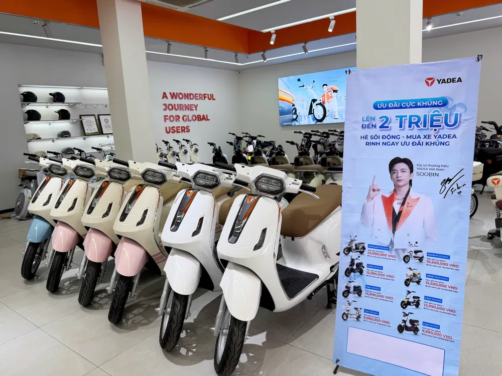 Yadea hỗ trợ người tiêu dùng Việt Nam chuyển đổi phương tiện xanh