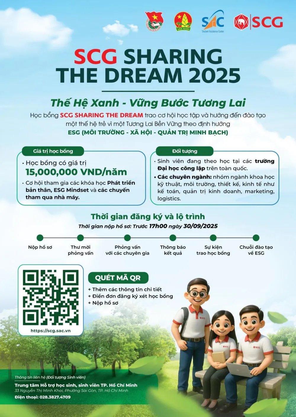 Học bổng SCG Sharing the Dream lần thứ 19, đồng hành cùng ước mơ người trẻ Việt