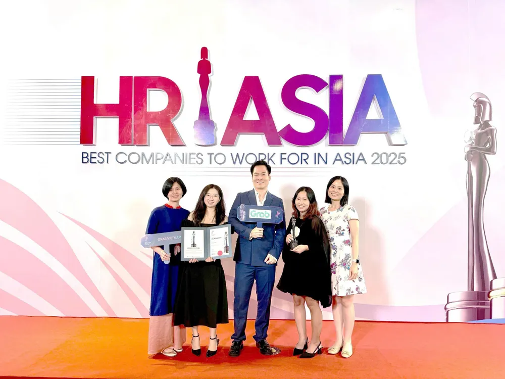 Grab Việt Nam nhận giải thưởng “Nơi làm việc tốt nhất châu Á năm 2025”