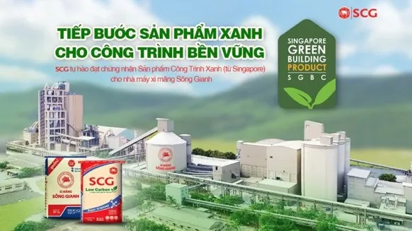 Xi măng Sông Gianh trở thành đơn vị đầu tiên tại miền Trung Việt Nam đạt chứng nhận Singapore Green Building Product (SGBP) cho các dòng sản phẩm sản xuất tại nhà máy