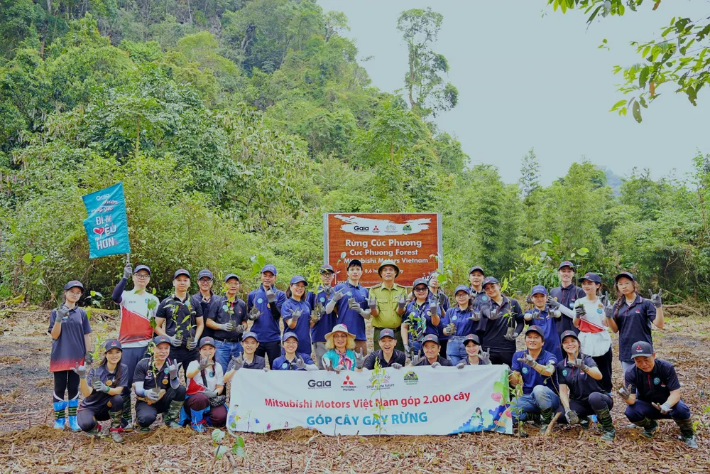 Mitsubishi Motors Việt Nam đồng hành cùng Gaia trồng 2.000 cây tại Cúc Phương