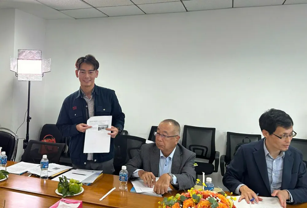 Đại diện Thai SCG - Heim phát biểu tại cuộc họp