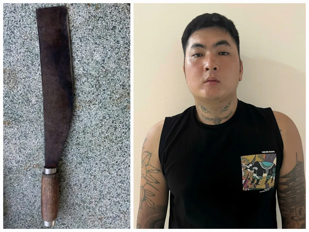 Hoàng Văn Thủy cùng hung khí gây án.jpg