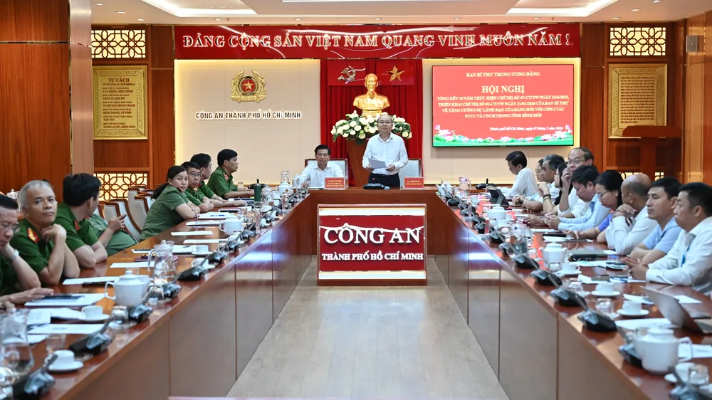 Quang cảnh hội nghị tại điểm cầu TPHCM