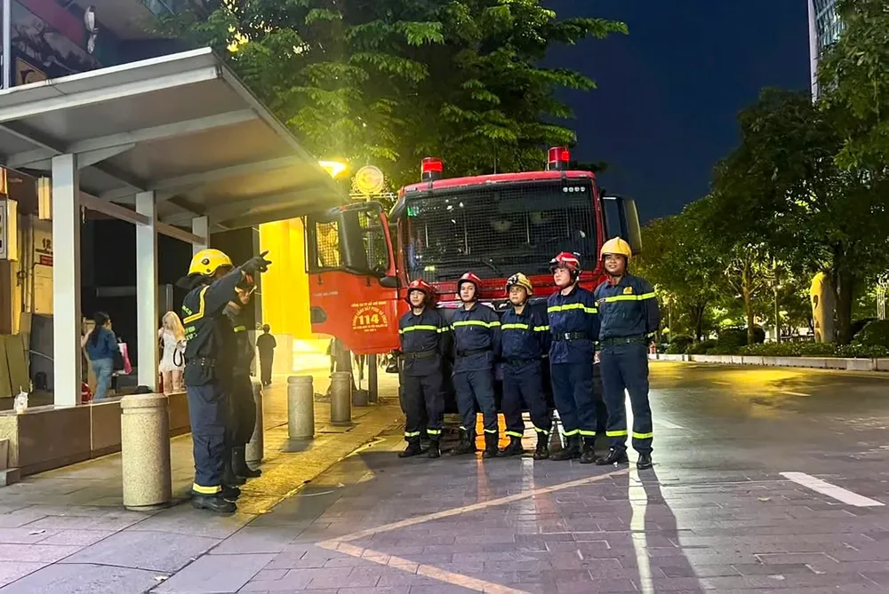 Phòng Cảnh sát PCCC và CNCH triển khai các nhiệm vụ bảo đảm an toàn cho sự kiện.jpg