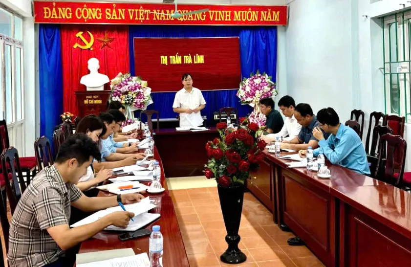 Đảng ủy xã Trà Lĩnh tập trung triển khai thực hiện kế hoạch vận hành thử nghiệm