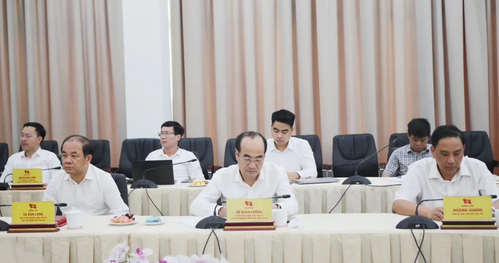 Các đại biểu dự buổi làm việc