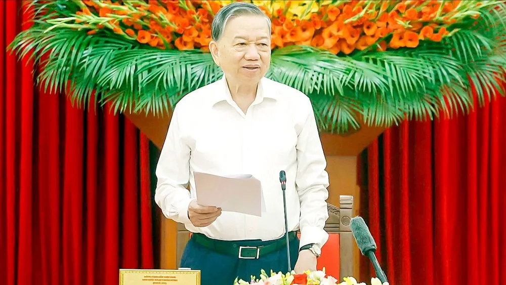 Tổng Bí thư, Chủ tịch nước Tô Lâm phát biểu tại phiên họp