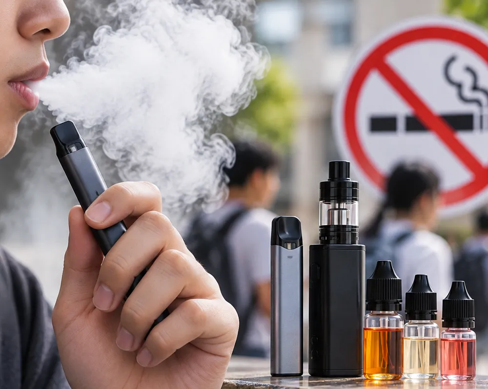 Thuốc lá điện tử không nicotine vẫn cần được kiểm soát. Ảnh minh hoạ