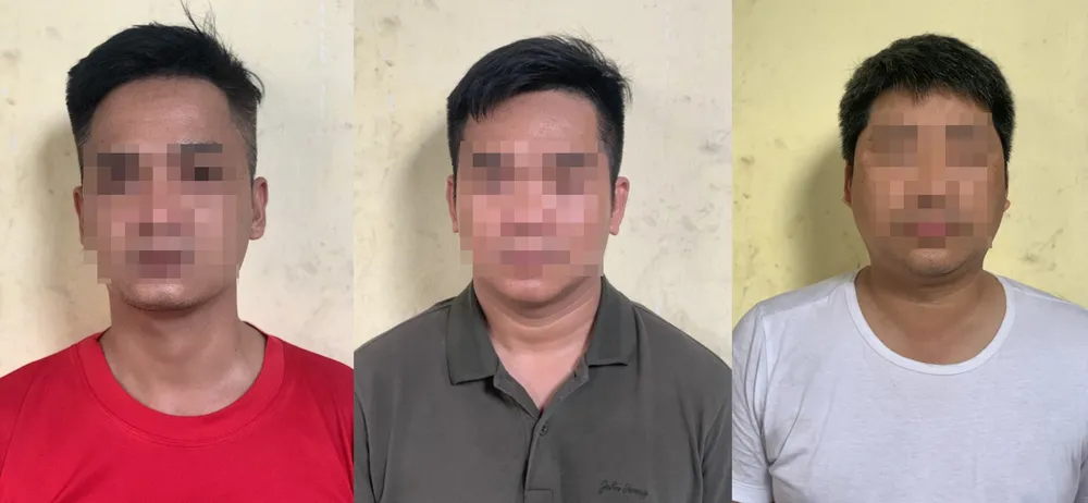 Các đối tượng bị tạm giữ hình sự. Ảnh: CACC