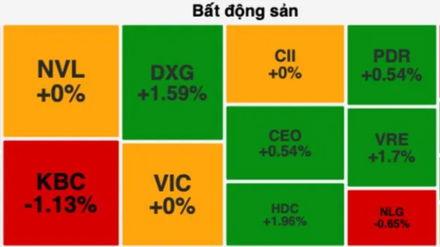 Cổ phiếu bất động sản nhỏ tăng mạnh 