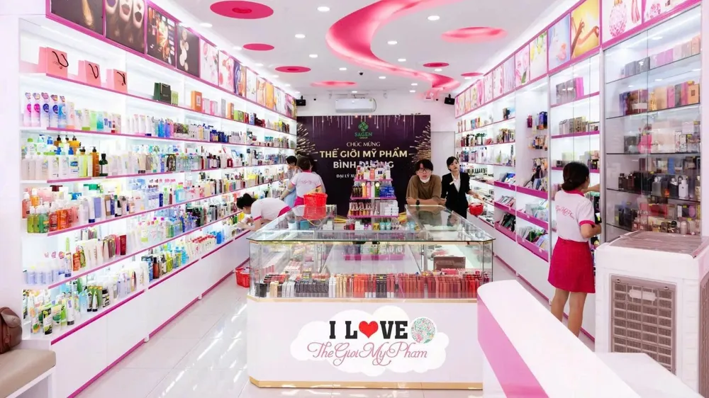 Cửa hàng kinh doanh mỹ phẩm