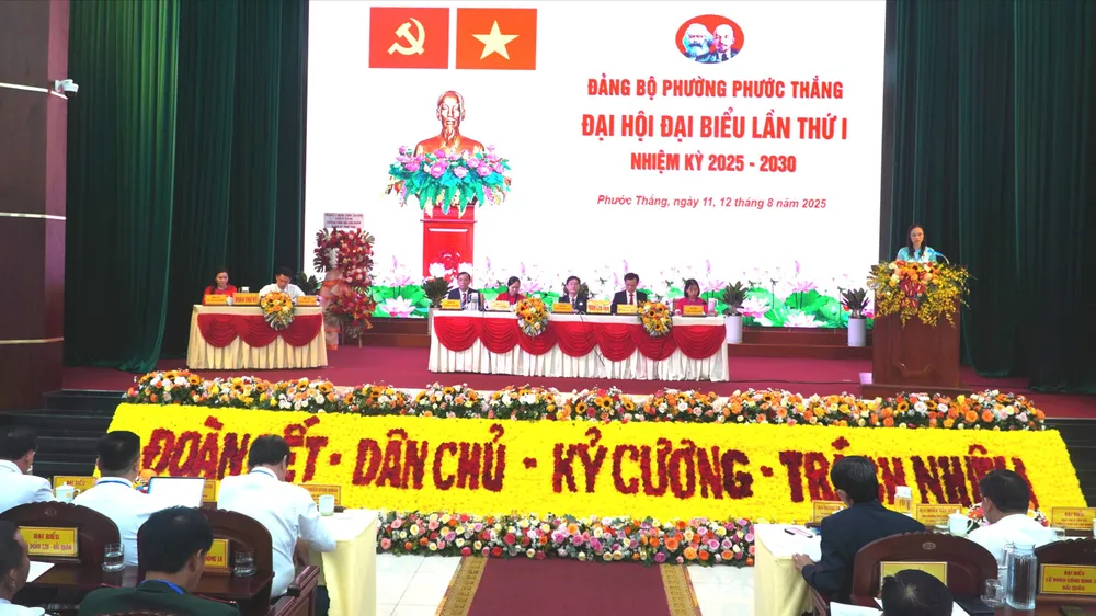 Quang cảnh Đại hội đại biểu phường Phước Thắng, TPHCM