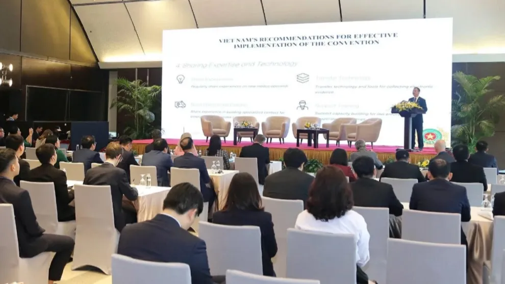 Tọa đàm chính sách với chủ đề "Thúc đẩy hợp tác quốc tế trong phòng, chống tội phạm mạng: Cách tiếp cận quốc gia khi thực thi Công ước" ngày 26-10