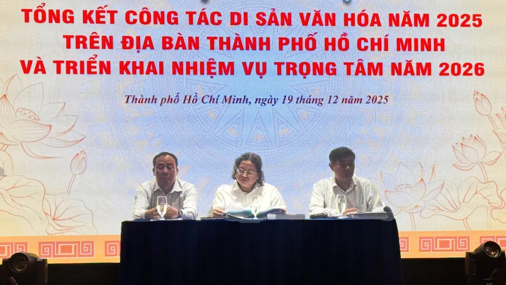 Hội nghị tổng kết công tác di sản văn hóa năm 2025 trên địa bàn TPHCM và triển khai nhiệm vụ trọng tâm năm 2026