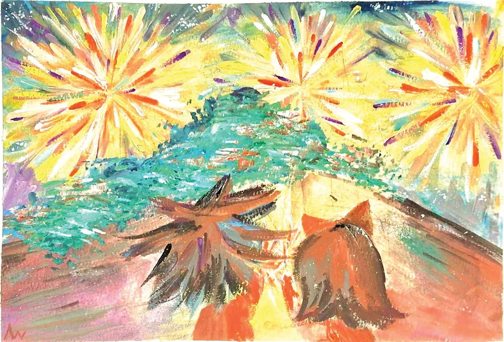 Tranh: ĐỖ LÊ ANH THƯ