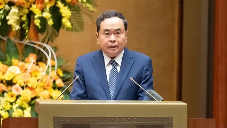 Chủ tịch Quốc hội, Chủ tịch Hội đồng Bầu cử quốc gia Trần Thanh Mẫn phát biểu khai mạc hội nghị