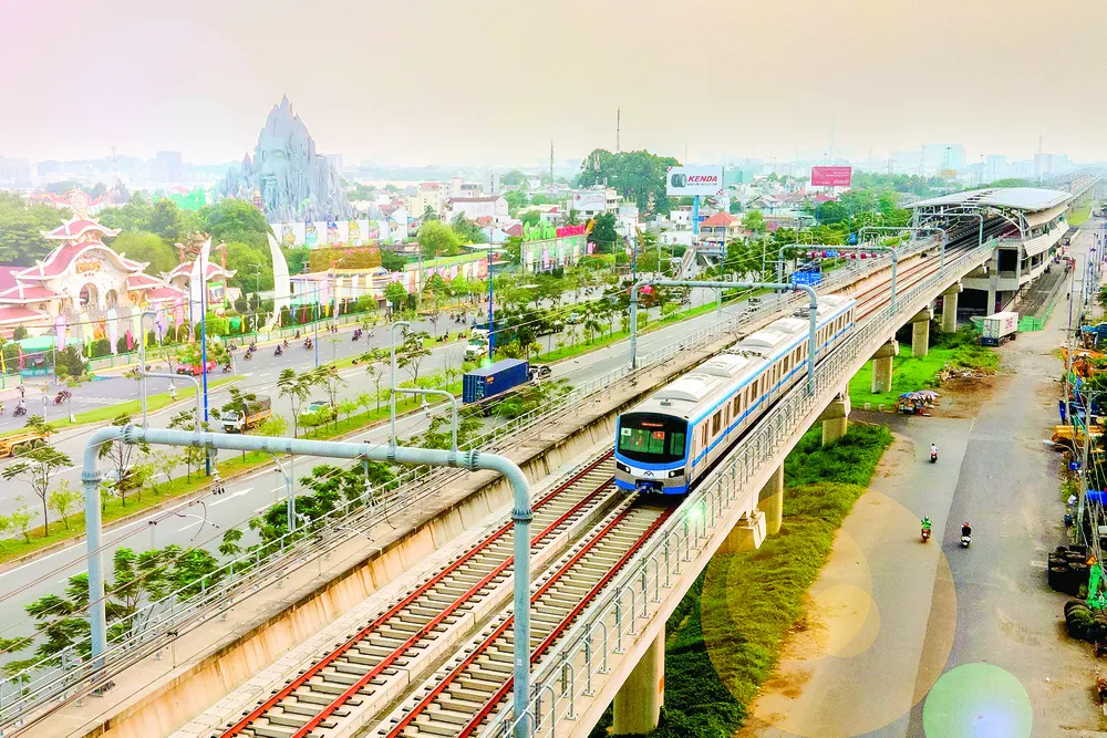 Tuyến metro số 1 Bến Thành- Suối Tiên. Ảnh: PHÚ THỌ