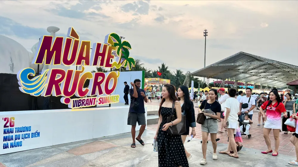 Chương trình Mùa du lịch biển Đà Nẵng 2026 diễn ra từ ngày 25-4 đến ngày 3-5. Ảnh: XUÂN QUỲNH 