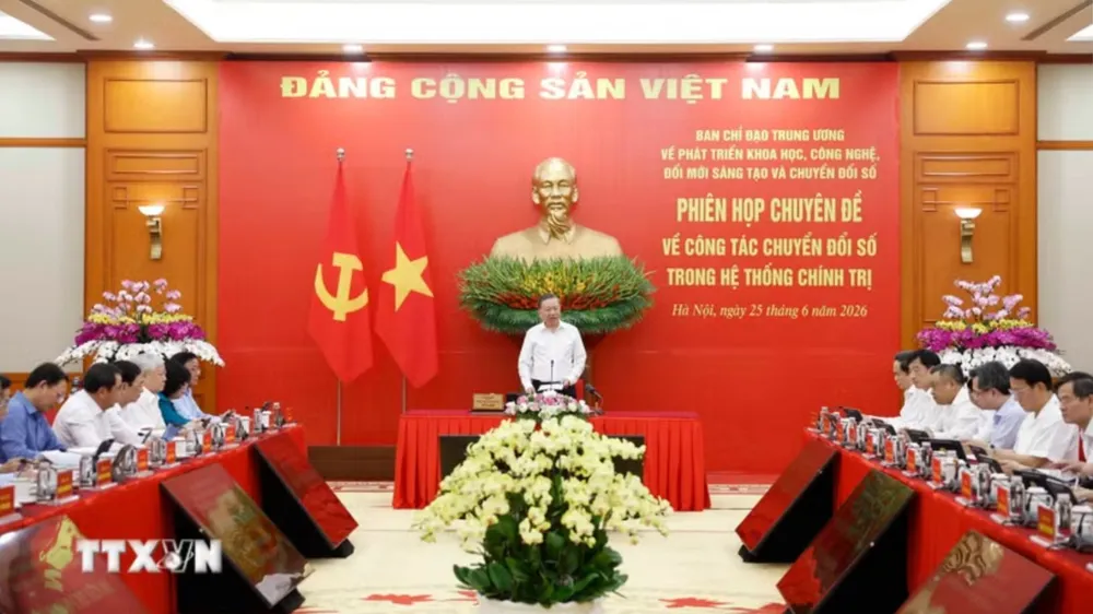 Tổng Bí thư, Chủ tịch nước Tô Lâm chủ trì phiên họp. Ảnh: TTXVN
