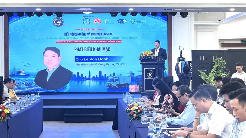 Ông Lê Văn Danh, Phó Giám đốc Sở Công thương TPHCM phát biểu tại hội nghị. Ảnh: MINH XUÂN