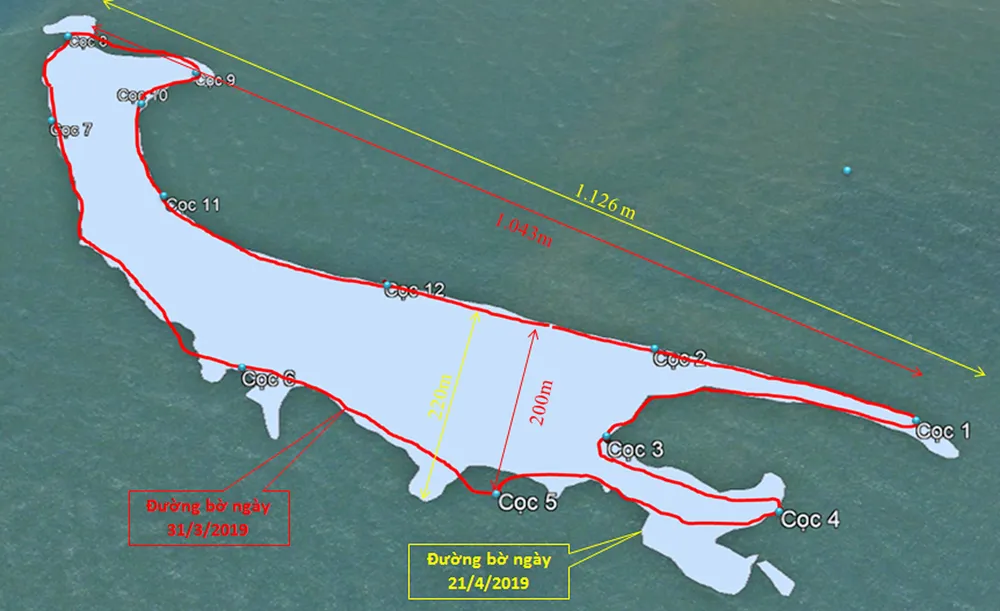 Cồn cát nổi bất thường tại biển Cửa Đại liên tục dịch chuyển, hình thành thêm doi cát ảnh 2