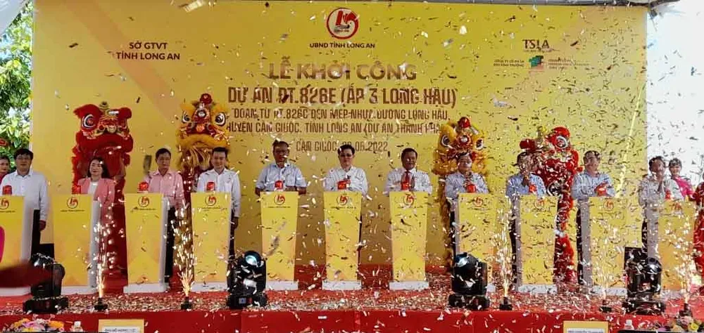 Long An: Khởi công xây dựng đường tỉnh 826E thành phần 2 ảnh 1