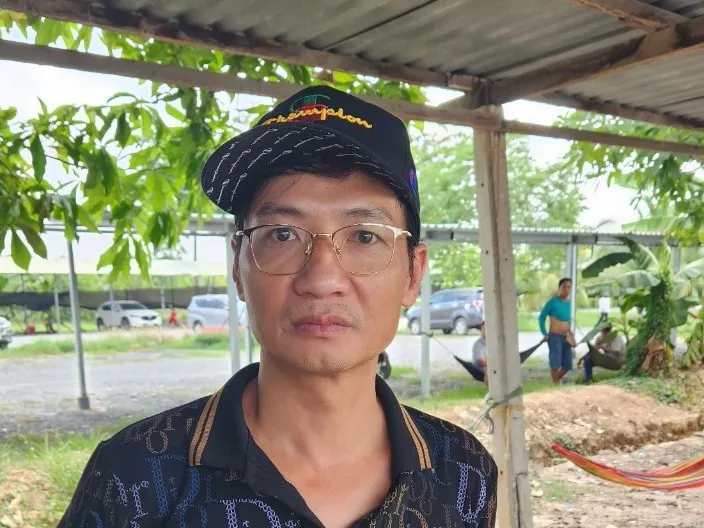 Đối tượng Hồ Quốc Việt khi bị bắt giữ Đối tượng Hồ Quốc Việt khi bị bắt giữ