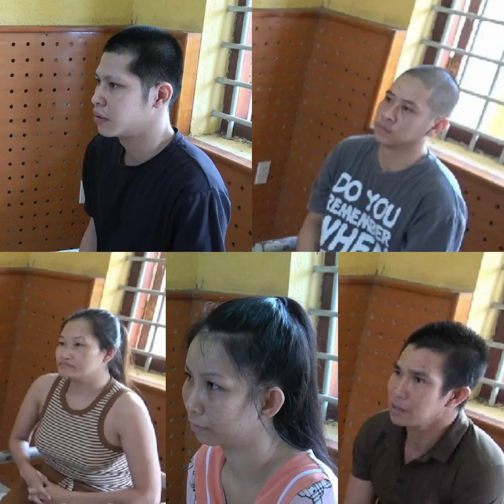 Tạm giam đối với 5 bị can, trong 4 vụ “Tàng trữ trái phép chất ma túy”. Ảnh: Công an cung cấp