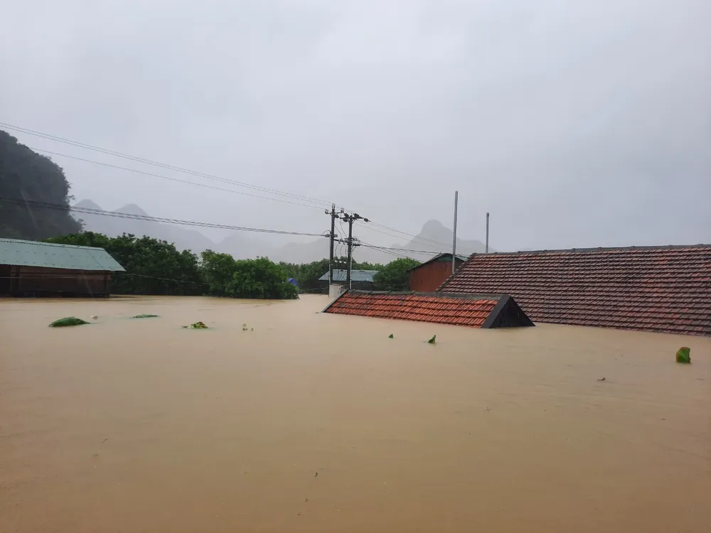 Lũ chồng lũ, hàng ngàn nhà dân ở Quảng Bình chìm trong biển nước ảnh 12