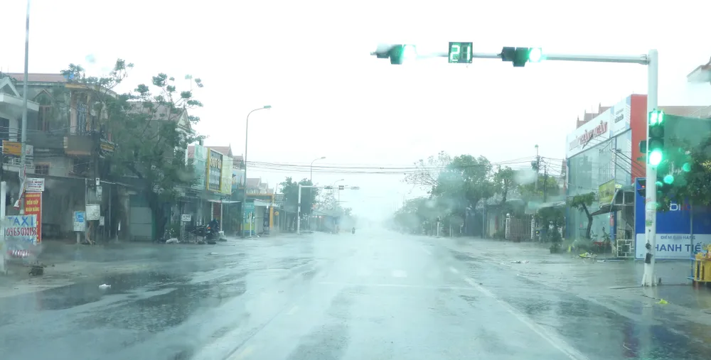 Quảng Bình mưa trắng trời, Huế cây cối ngã đổ ảnh 11