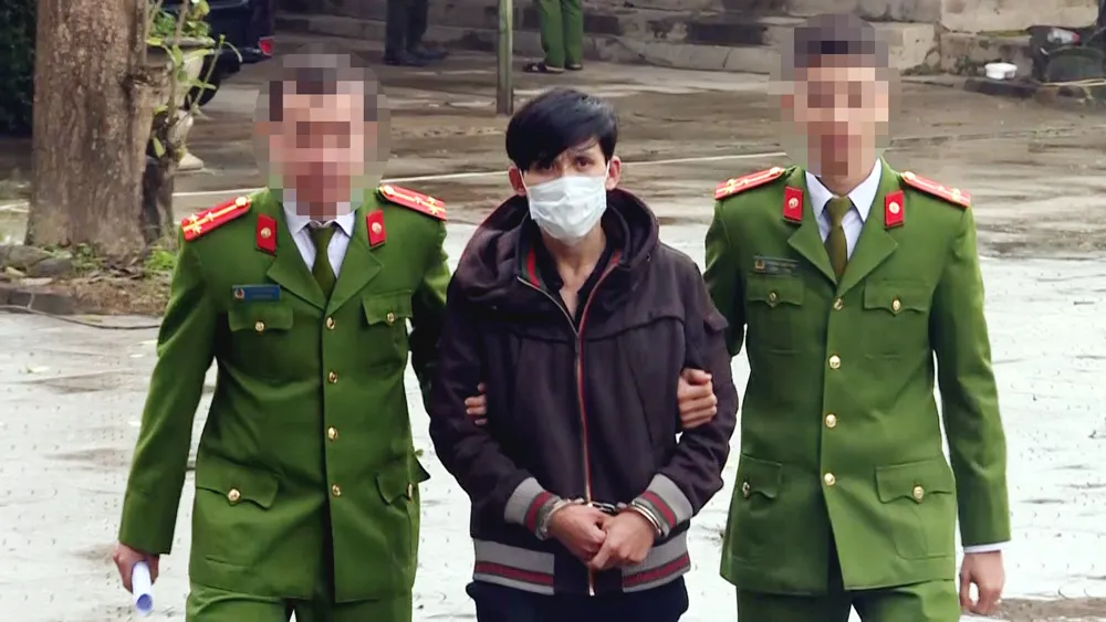 Đối tượng Nguyễn Trung Chính bị bắt. Ảnh: MINH PHONG