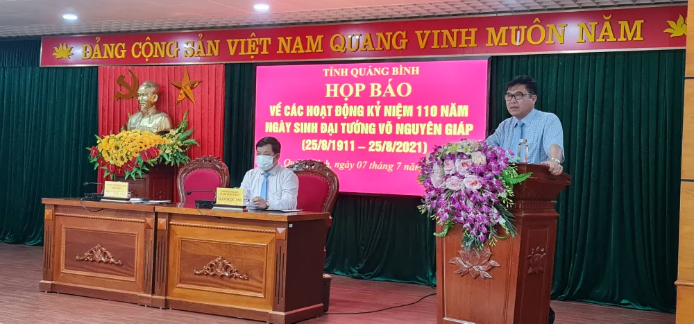 Quảng Bình: Công bố chương trình cấp Quốc gia Kỷ niệm 110 năm ngày sinh Đại tướng Võ Nguyên Giáp ảnh 1