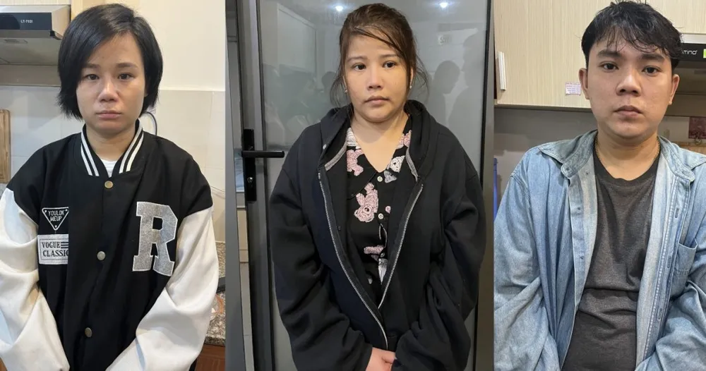 Một số đối tượng bị bắt 