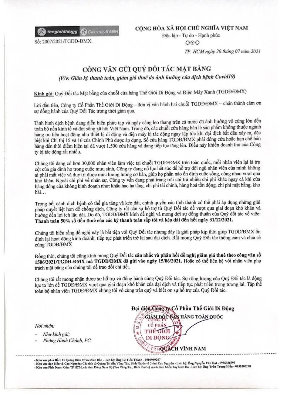 Chưa qua ‘phốt’ tăng giá giữa dịch, Thế Giới Di Động lại bị tố chuyện mặt bằng, cổ phiếu sẽ ra sao? ảnh 2