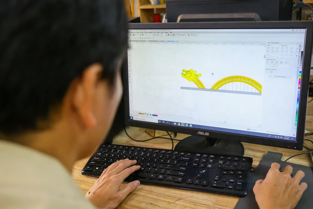 Bằng những thủ thuật hiện đại, tất cả mô hình của anh Bính được tái hiện một cách rất chi tiết và sinh động