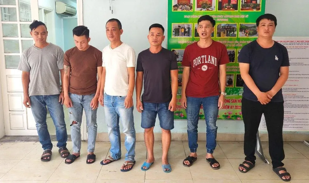 Các đối tượng tại cơ quan điều tra. Ảnh: CACC