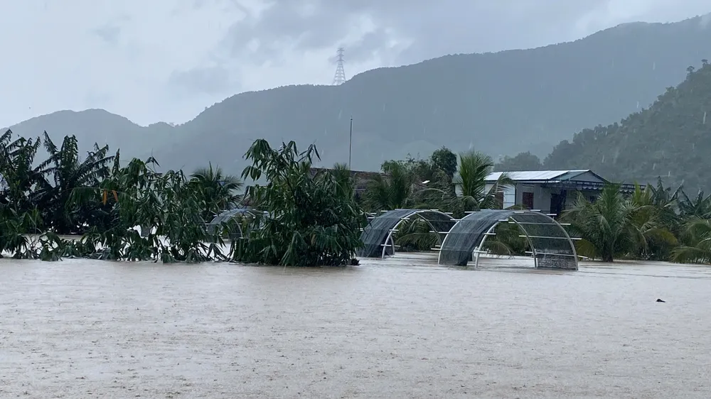 Nhiều khu vực ngập sâu từ 0,8 đến hơn 1,5m