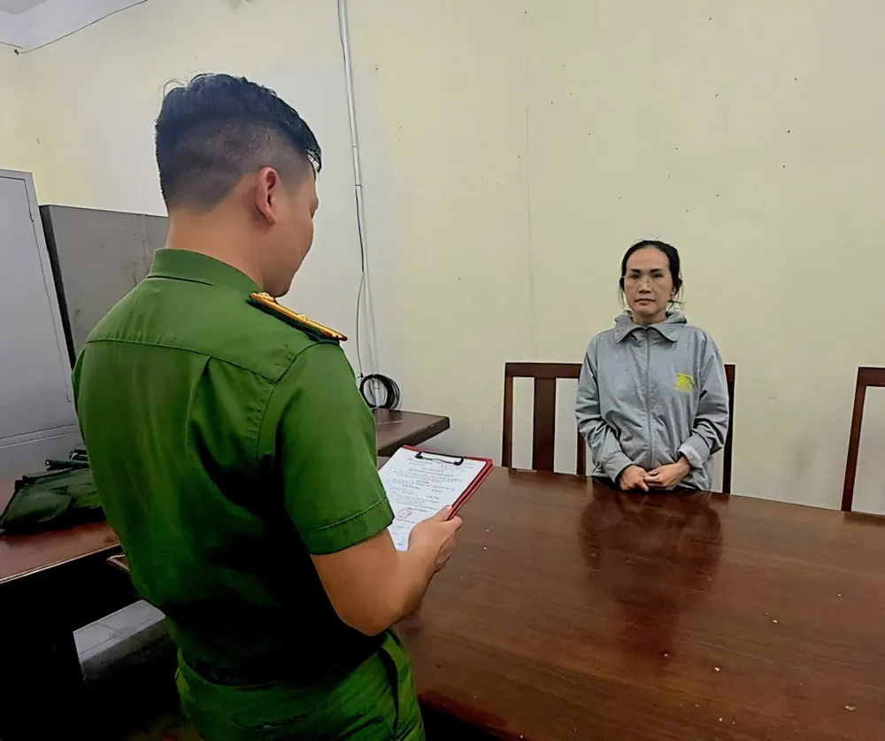 Nguyễn Thị Thu Thảo tại cơ quan điều tra