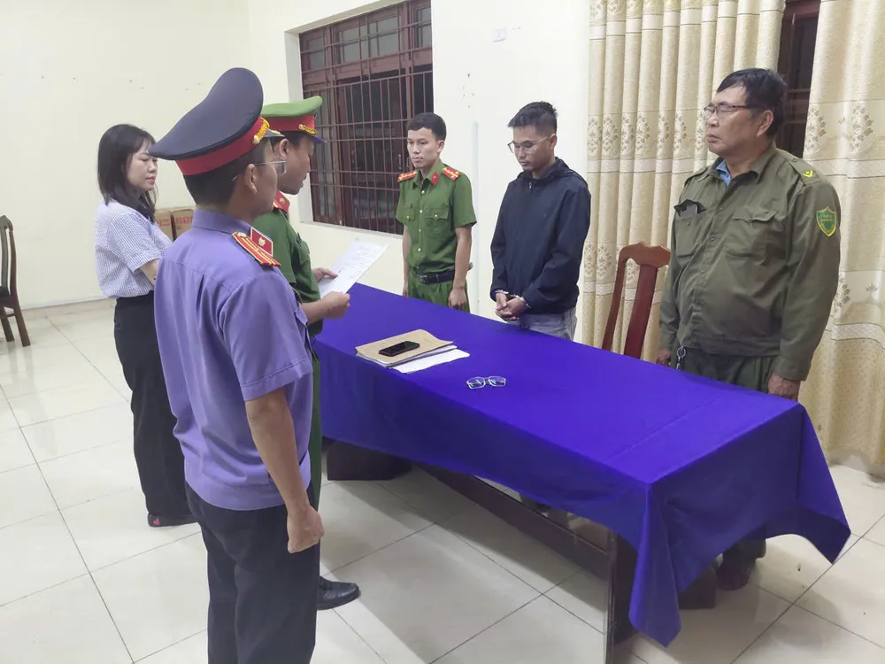 Công an TP Đà Nẵng ra quyết định khởi tố vụ án, khởi tố bị can đối với Võ Nguyễn Duy An. Ảnh: CACC
